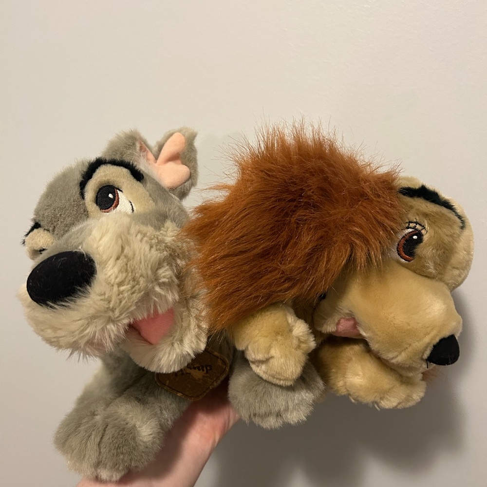 Vintage Disney Lady and Tramp Plush